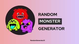 Random Monster Generator