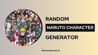 Random Naruto Character Generator
