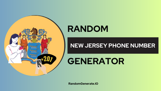Random New Jersey Phone Number Generator