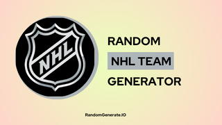 Random NHL Team Generator