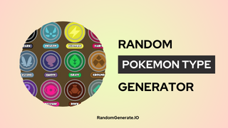 Random Pokemon Type Generator