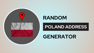 Random Poland Address Generator
