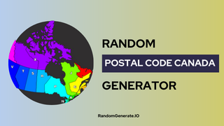 Random Postal Code Canada