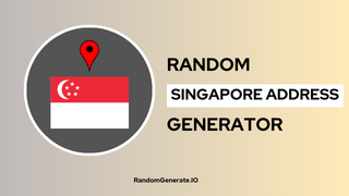 Random Singapore Address Generator