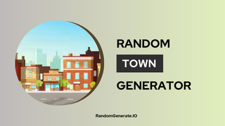 Random Town Generator