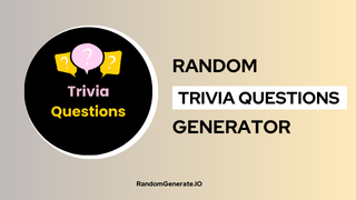 Random Trivia Questions Generator