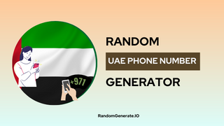 Random UAE Phone Number Generator