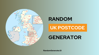 Random UK Postcode Generator
