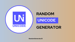 Random Unicode Generator