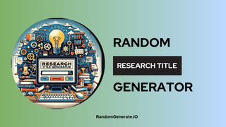 Randomizer Title RandomGenerate.io | Randomizer for Everything