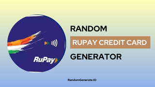 RuPay Credit Card Generator