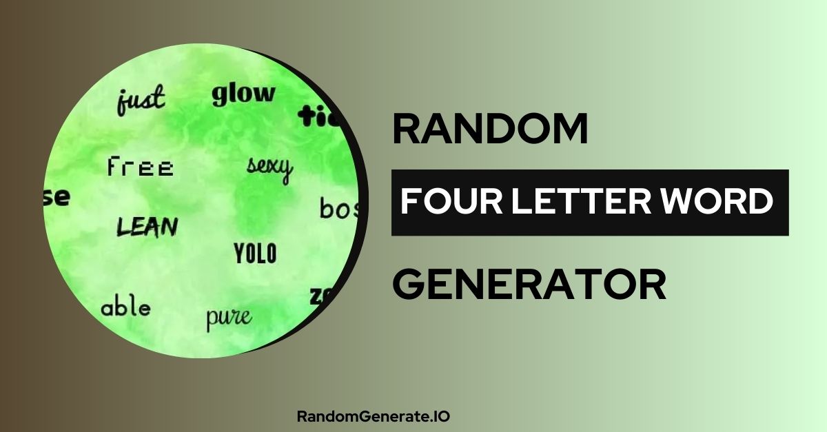 Four Letter Word Generator 