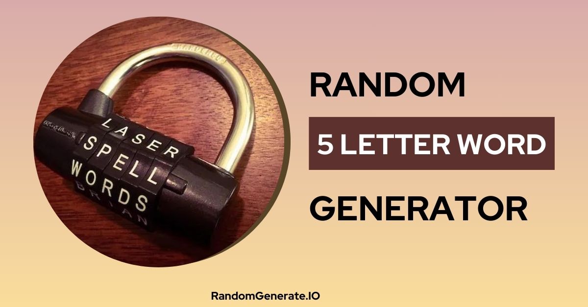  5 Letter Word Generator 