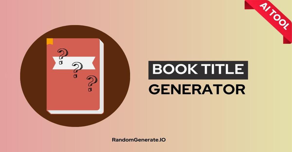 AI Book Title Generator Free Title Generator In 2024