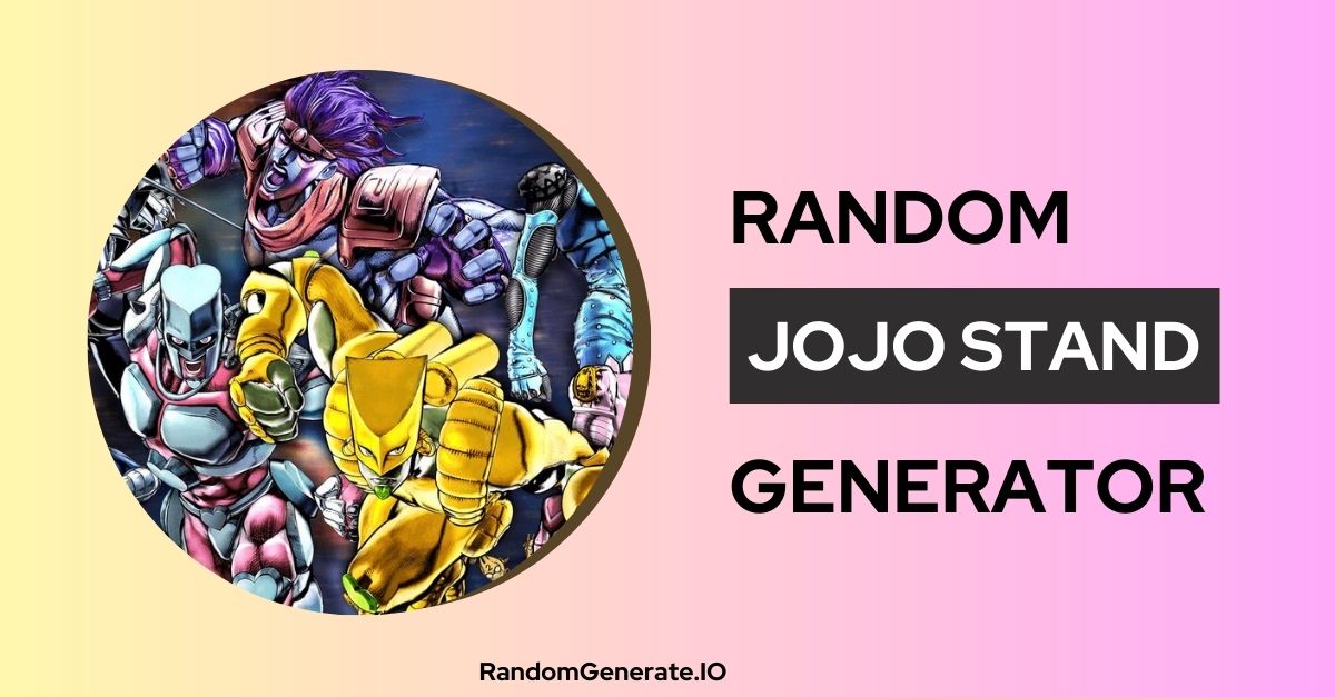 JOJO Stand Generator 🎭