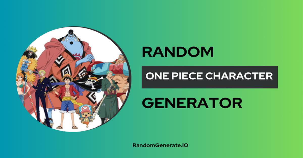 One Piece Character Generator