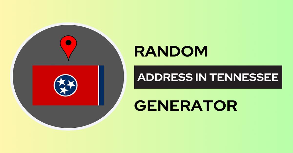 Random Address in Tennessee 🎸⛰️🏞️