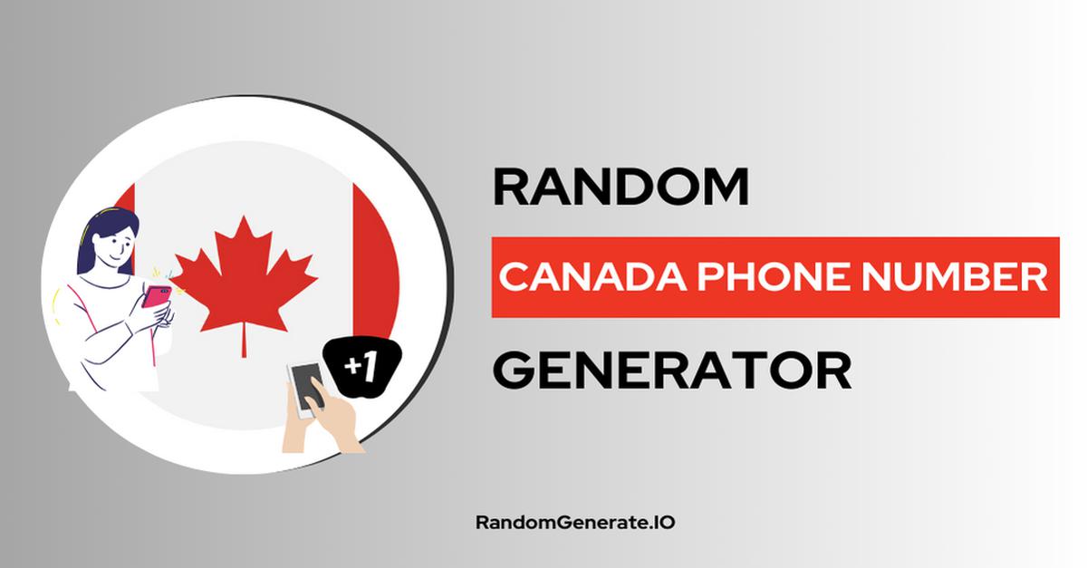 generate phone number canada