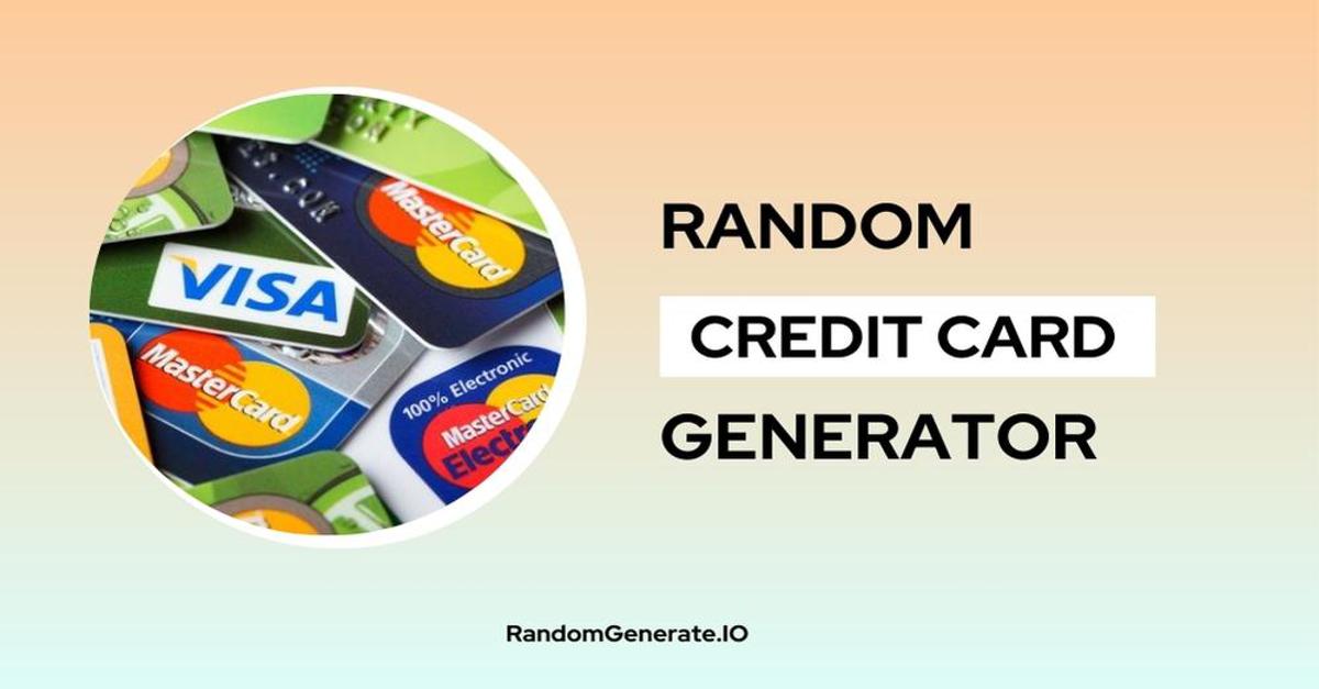 Random Credit Card Generator 💳