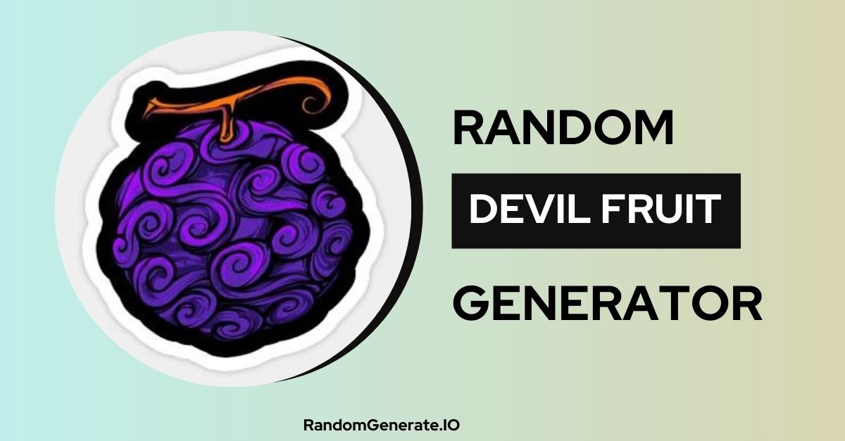 Paramecia Devil Fruit  Spin the Wheel - Random Picker