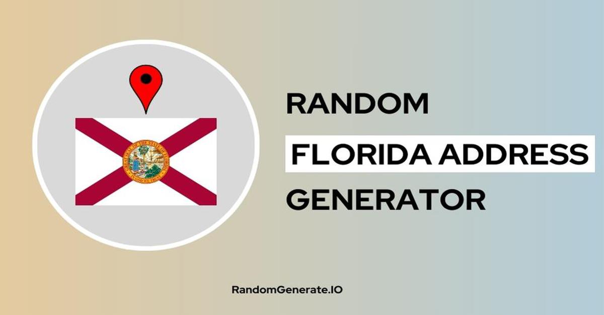 random address generator florida