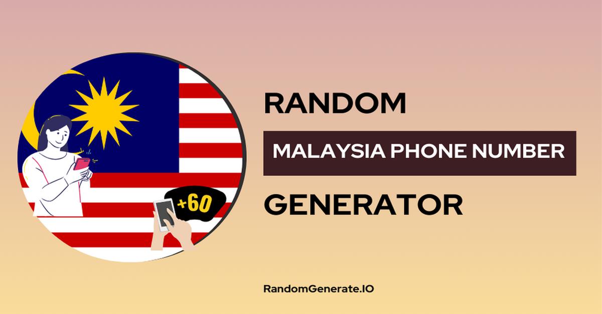 generate phone number malaysia