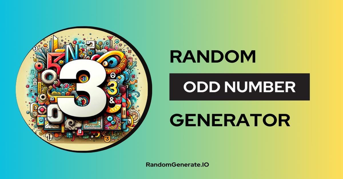 Random Odd Number Generator 🔢🎲🧮