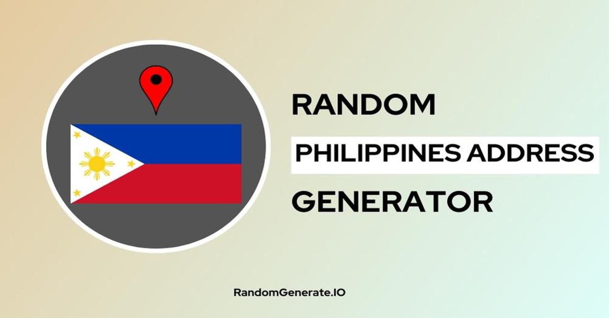 random-philippines-address-generator