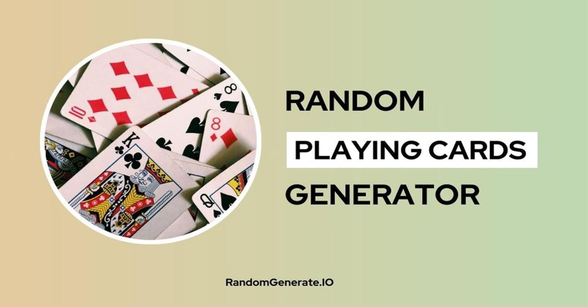 Playing Card Randomizer - Draw a Card