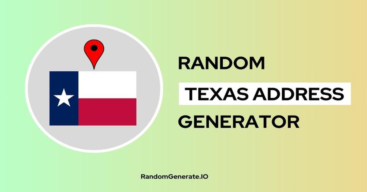 random-texas-address-generator