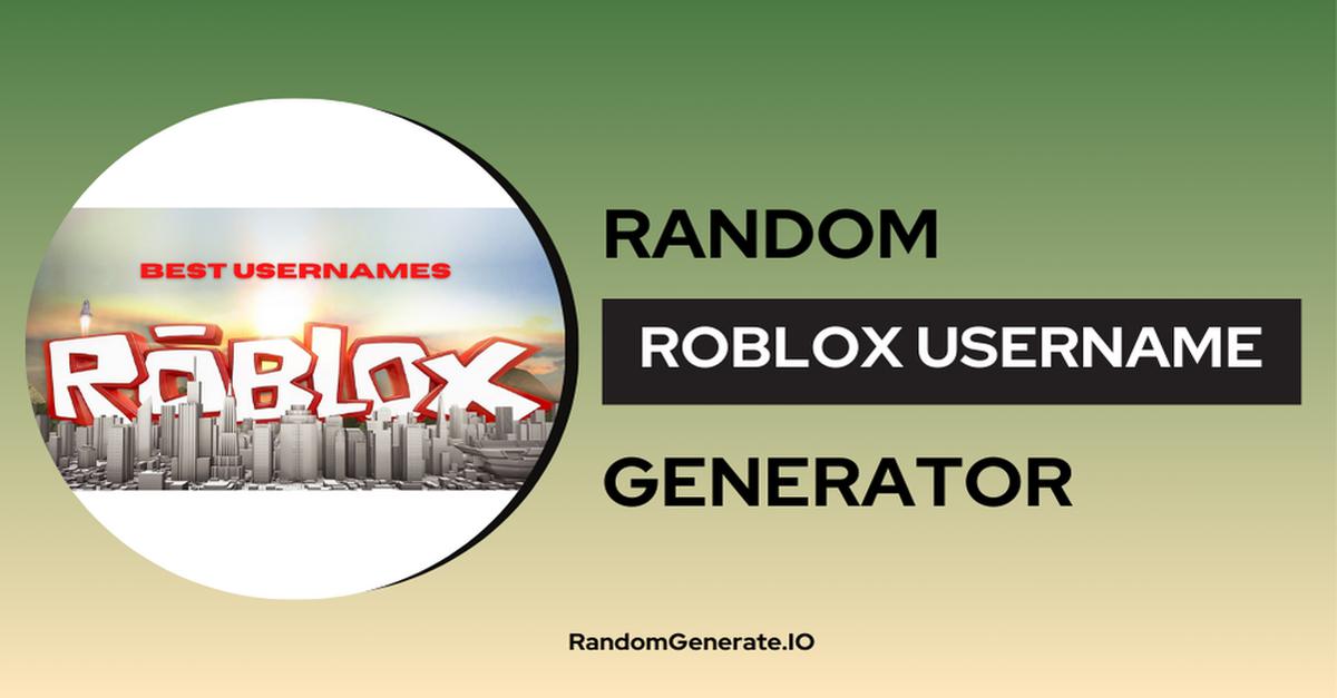 Roblox Username Generator 🎮